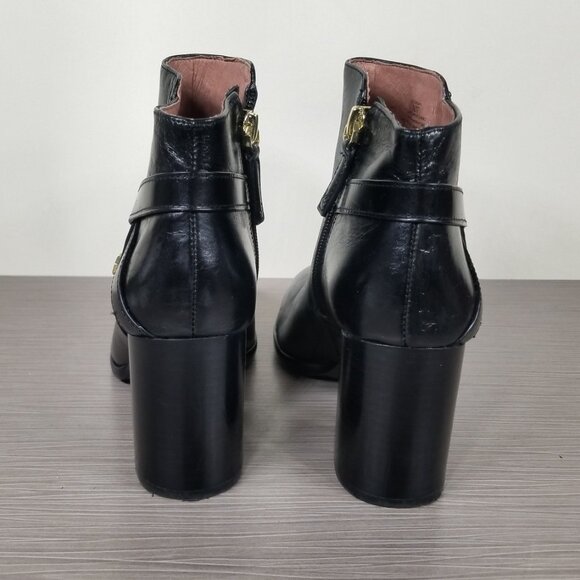 Louise et Cie Zanara Bootie, Black Leather, Womens Size 7 M  / 37 - Picture 5 of 12